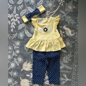 Flower polka dot outfit